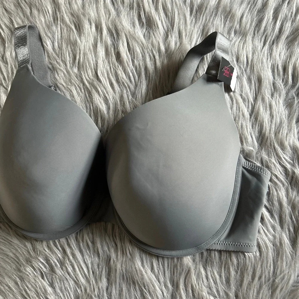 No‎ Boundaries Lightly Lined T-Shirt Bra Womens Size 42C Gray Underwire